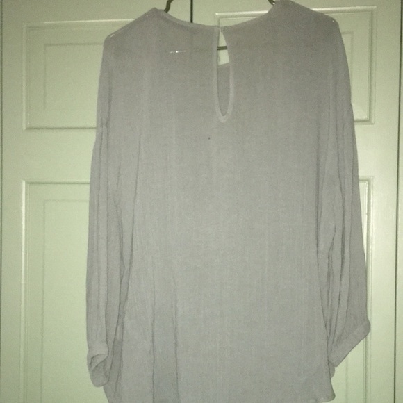 Zara top sage green hi lo gauzy and flowy L - Picture 4 of 4